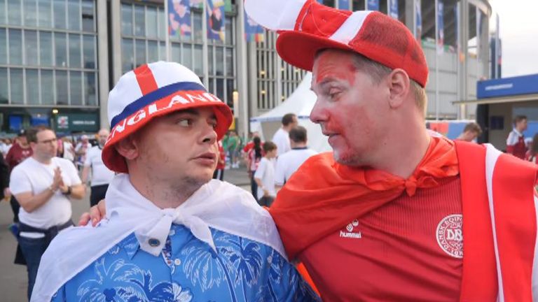 England and Denmark fans share post-match thoughts