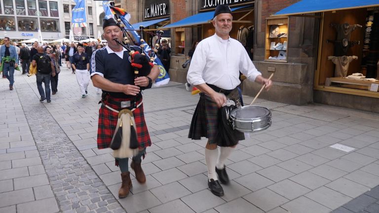 Scots party in Munich ahead of Euro 2024's opening game against Germany