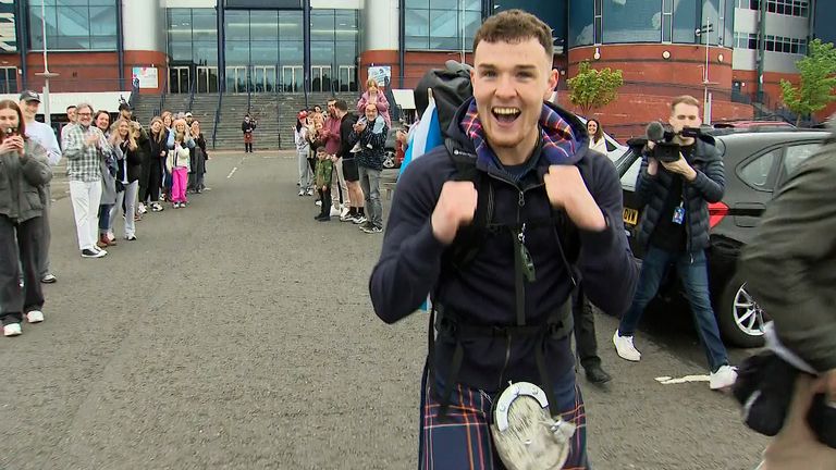 Meet the Scotsman walking from Glasgow to Munich for the Euros.