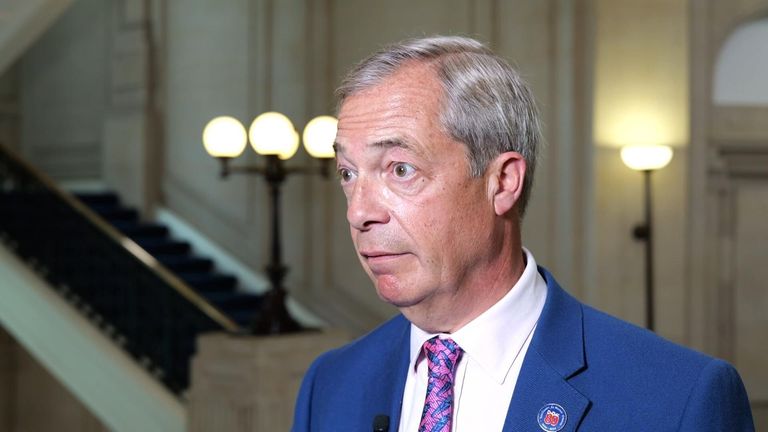 Nigel Farage pressed on comments about young british muslims