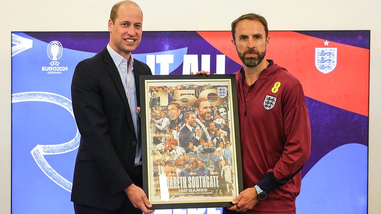 The Prince of Wales and Gareth Southgate
