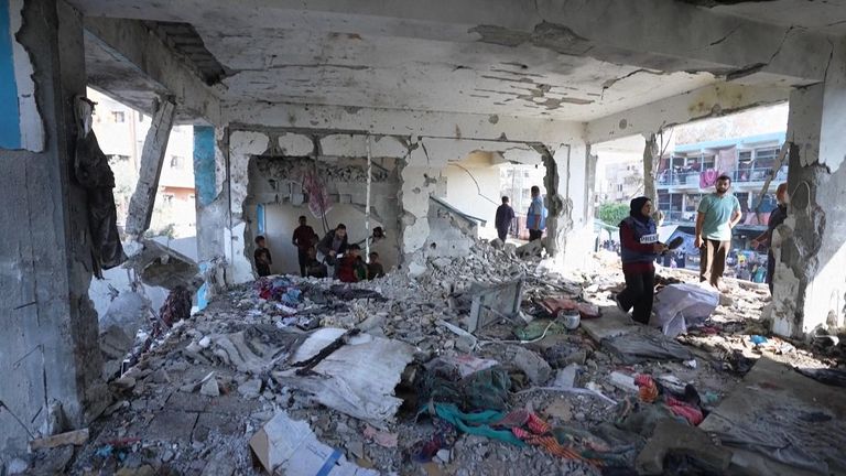 Israel said it was targeting a "Hamas compound" when it struck the school-turned-shelter.