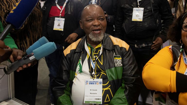ANC chair Gwede Mantashe. Pic: Reuters