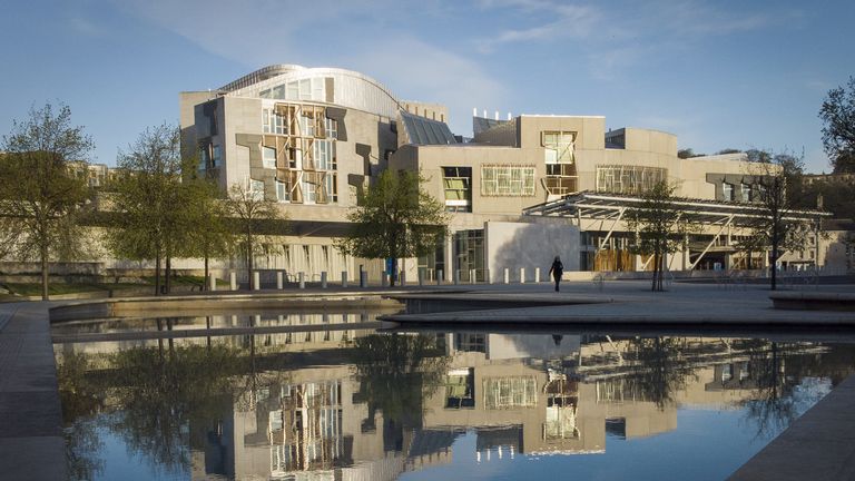 Scottish Parliament at Holyrood. Pic: PA