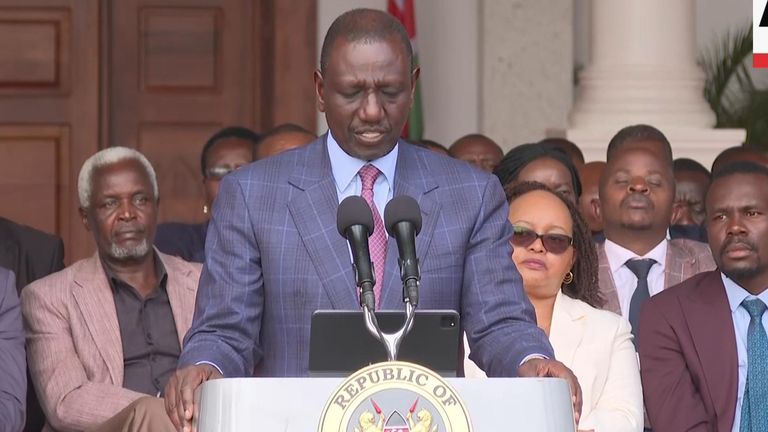 President William Ruto announced the withdrawal of a finance bill proposing new taxes after protesters stormed parliament.