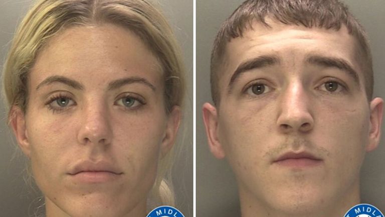 Katie Harlow and Kyle Smith.
Pic: West Midlands Police