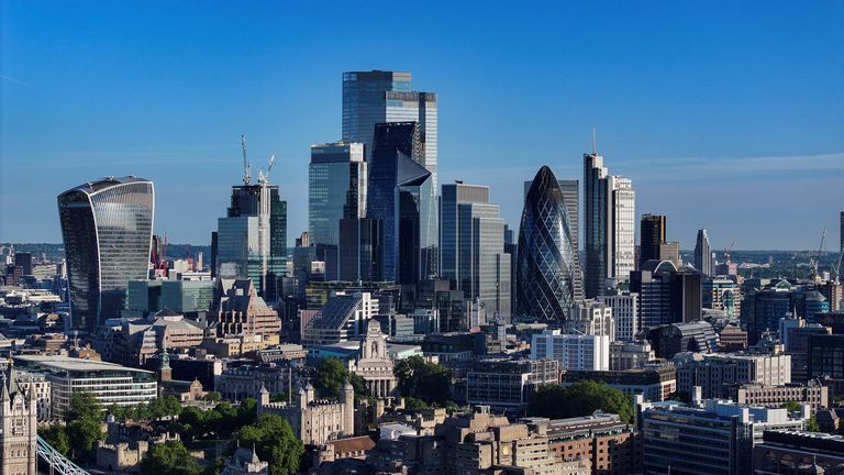 A drone view of London
Pic: Reuters