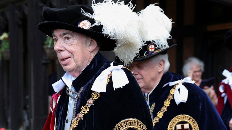 Lord Andrew Lloyd Webber has been made a Companion of the Order. Pic: PA