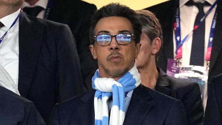 Manchester City owner Sheikh Mansour. Pic: PA