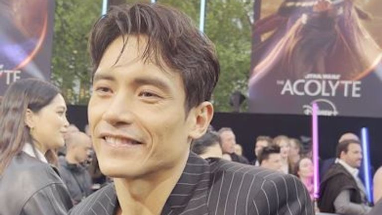 Manny Jacinto at the UK premiere of The Acolyte