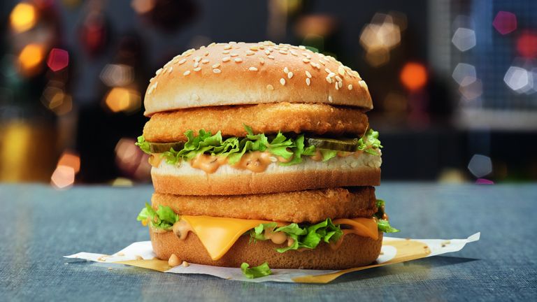 A McDonald's Chicken Big Mac. Pic: PA