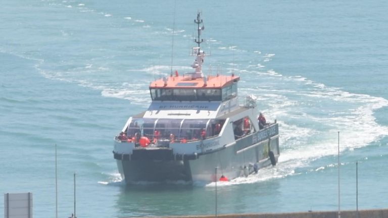 Around 75 migrants arrive in Dover on Border Force vessels