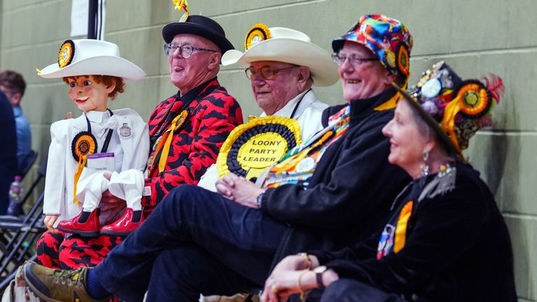 The Monster Raving Loony Party is known for its eccentric dress sense. Pic: PA