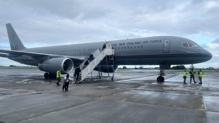 A New Zealand Air Force plane sits on the tarmac at Auckland Airport. File pic: AP