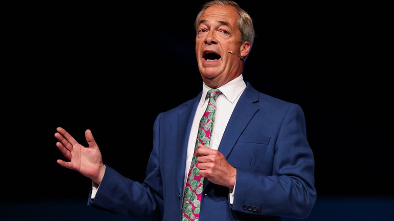 Nigel Farage.
Pic: Reuters