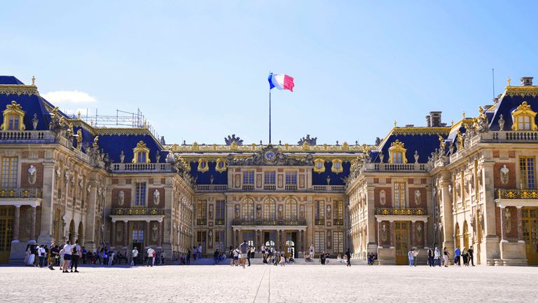 The Chateau de Versailles in Paris. Pic: AP