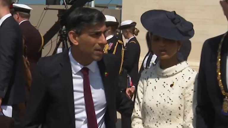 Rishi Sunak leaves D-Day commemorations early