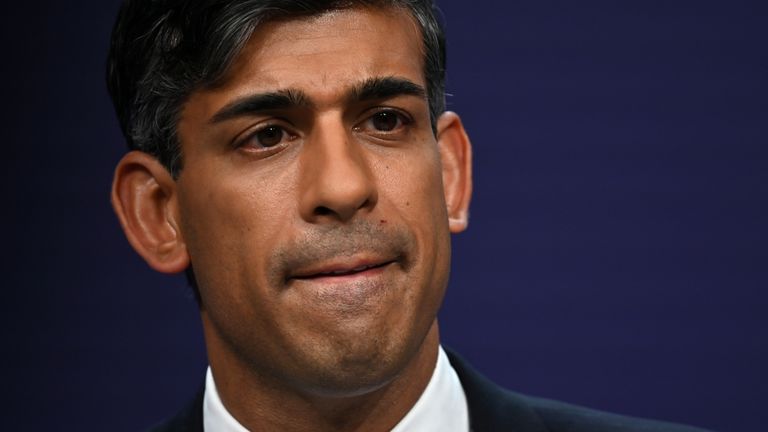 Prime Minister Rishi Sunak was in London at the time. Pic: PA