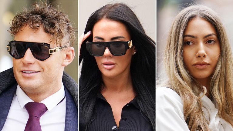 (L-R) Scott Timlin, Yazmin Oukhellou and Eva Zapico. Pic: PA