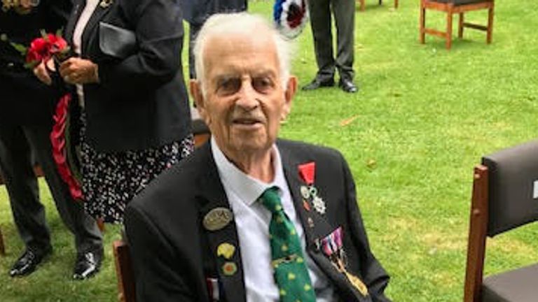 D-Day veteran Sid Metcalfe (now deceased). Pic provided by Tom Parmenter