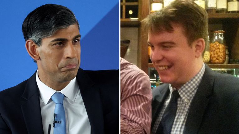 Rishi Sunak has expressed disappointment that his PPS Craig Williams placed a bet on the date of the general election. Pics: Reuters/PA