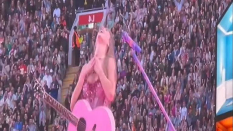 Taylor Swift&#39;s Era&#39;s Tour show at Anfield breaks the stadium&#39;s all-time attendance record