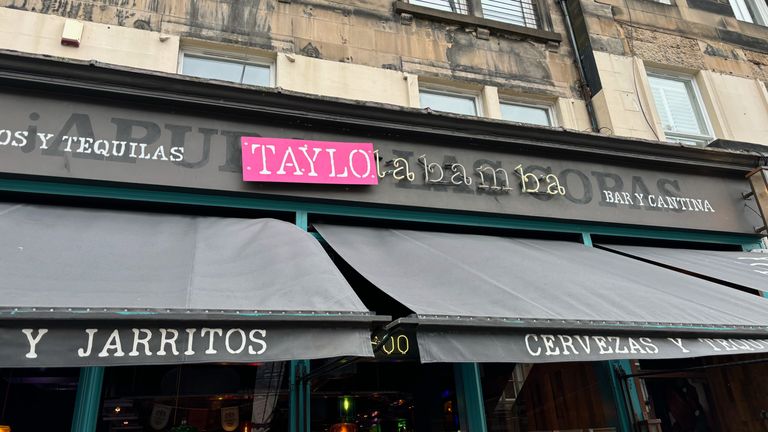 One Edinburgh business changed their name ahead of Swift's arrival in Scotland. Pic: PA