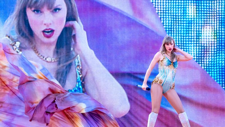 Swift performed tonight at the Murrayfield Stadium. Pic: PA