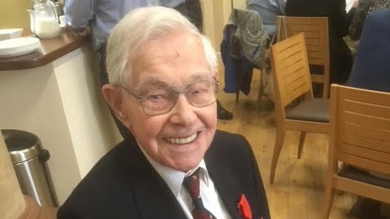 D-Day veteran Douglas Petty (now deceased). Pic provided by Tom Parmenter