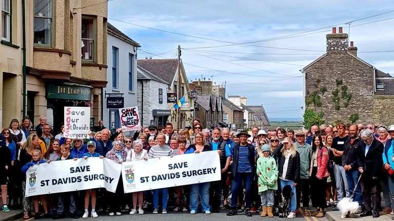 Pic: Save St Davids Surgery campaign group