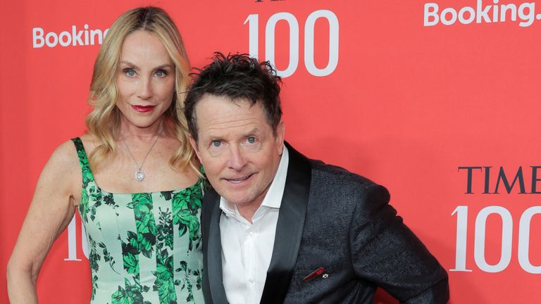 Michael J. Fox and Tracy Pollan attend the Time Magazine 100 gala in April.
Pic: Reuters