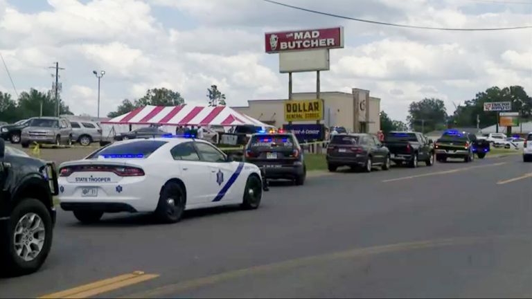 The shooting took place at the Mad Butcher grocery store in Fordyce, Arkansas. Pic: AP