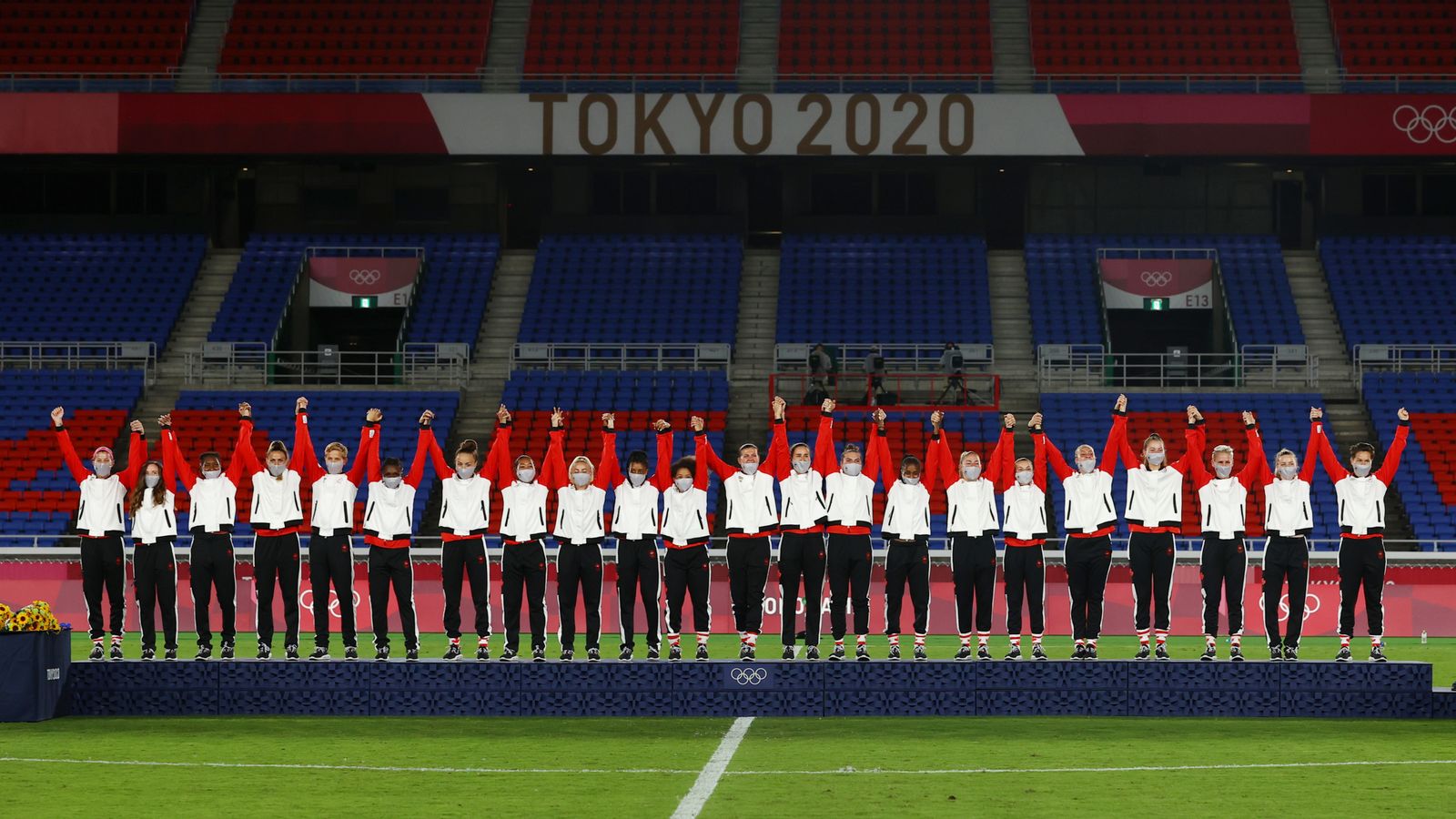 Canada women's football team docked six points over Olympics drone