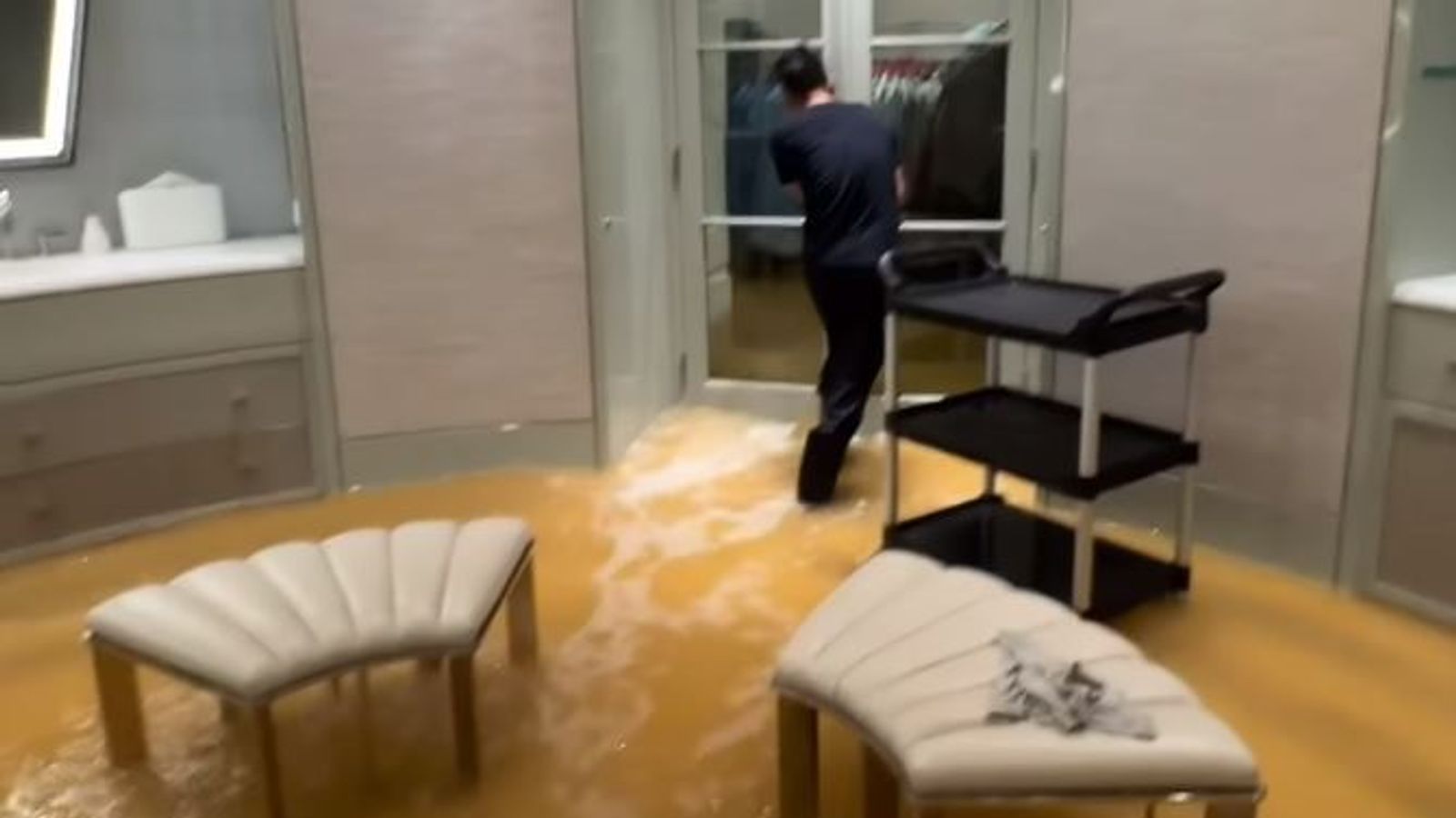 Drake’s home hit by floods – but rapper sees the funny side