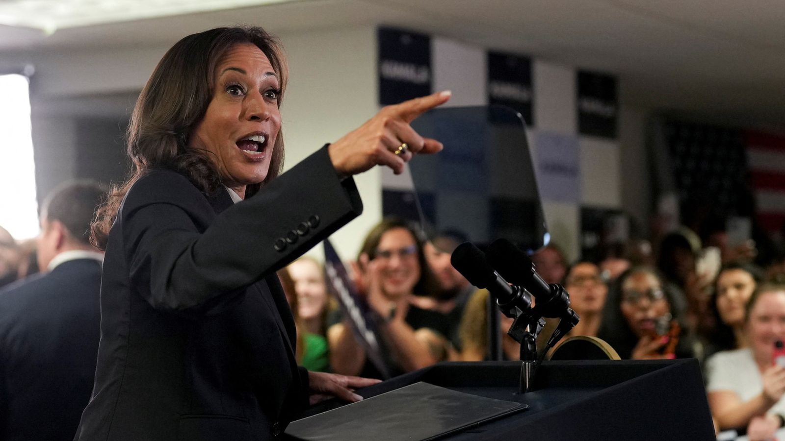 Biden quits – latest: President surprises campaign staff with phone call – as Kamala Harris tells supporters ‘I know Donald Trump’s type’