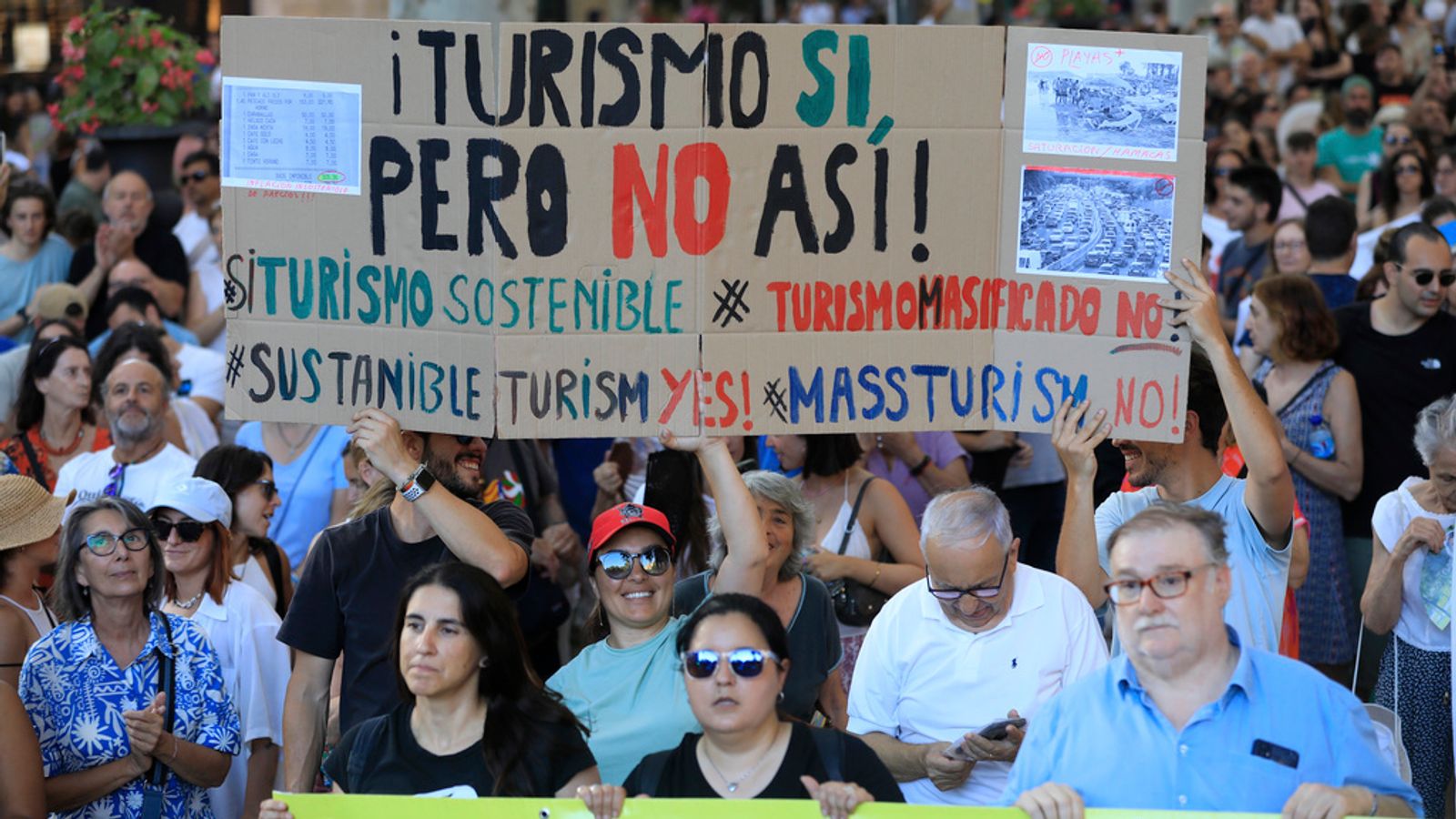 anti tourism protest