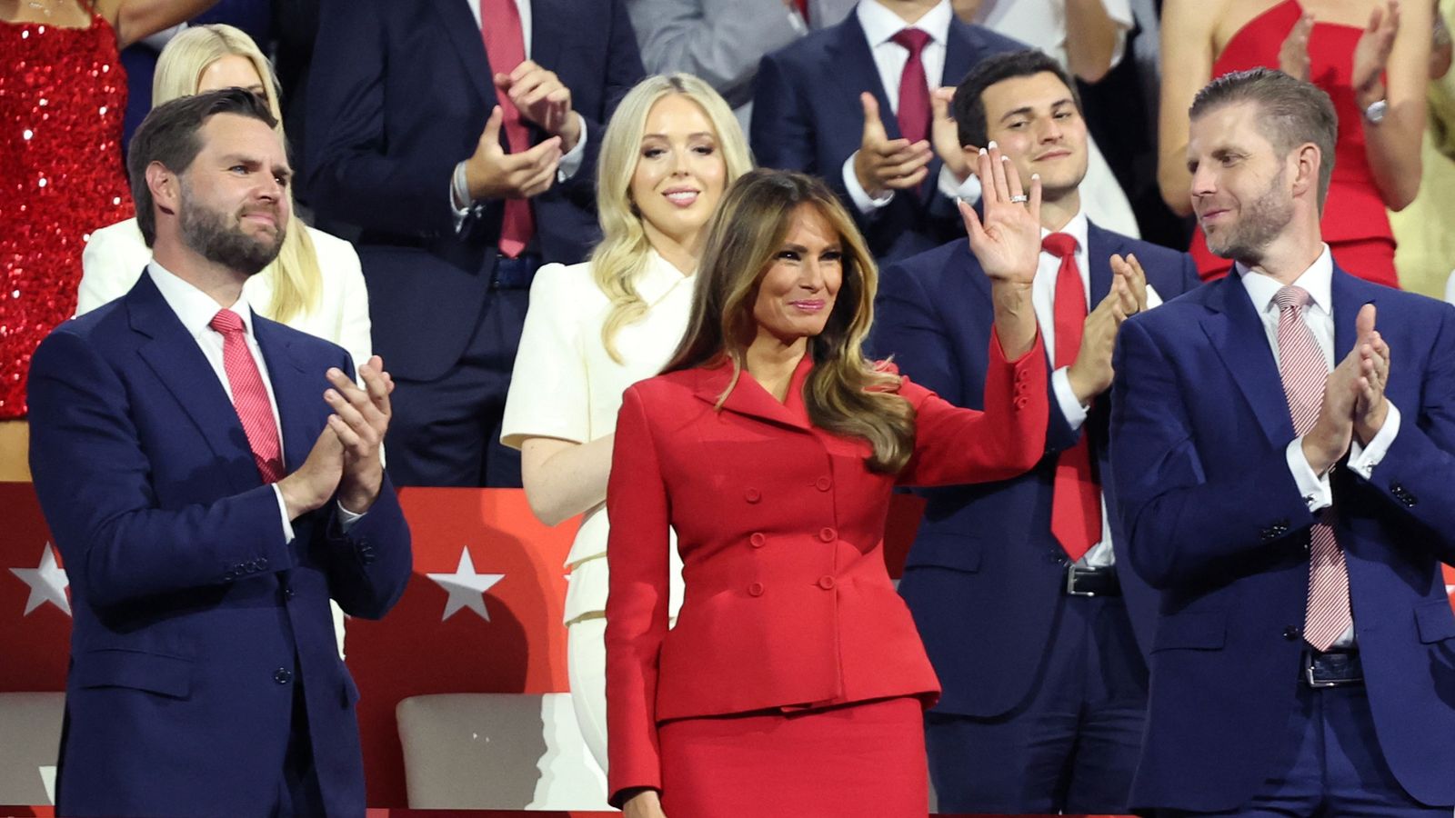 Melania and Ivanka Trump make rare appearance on last night of Republican National Convention