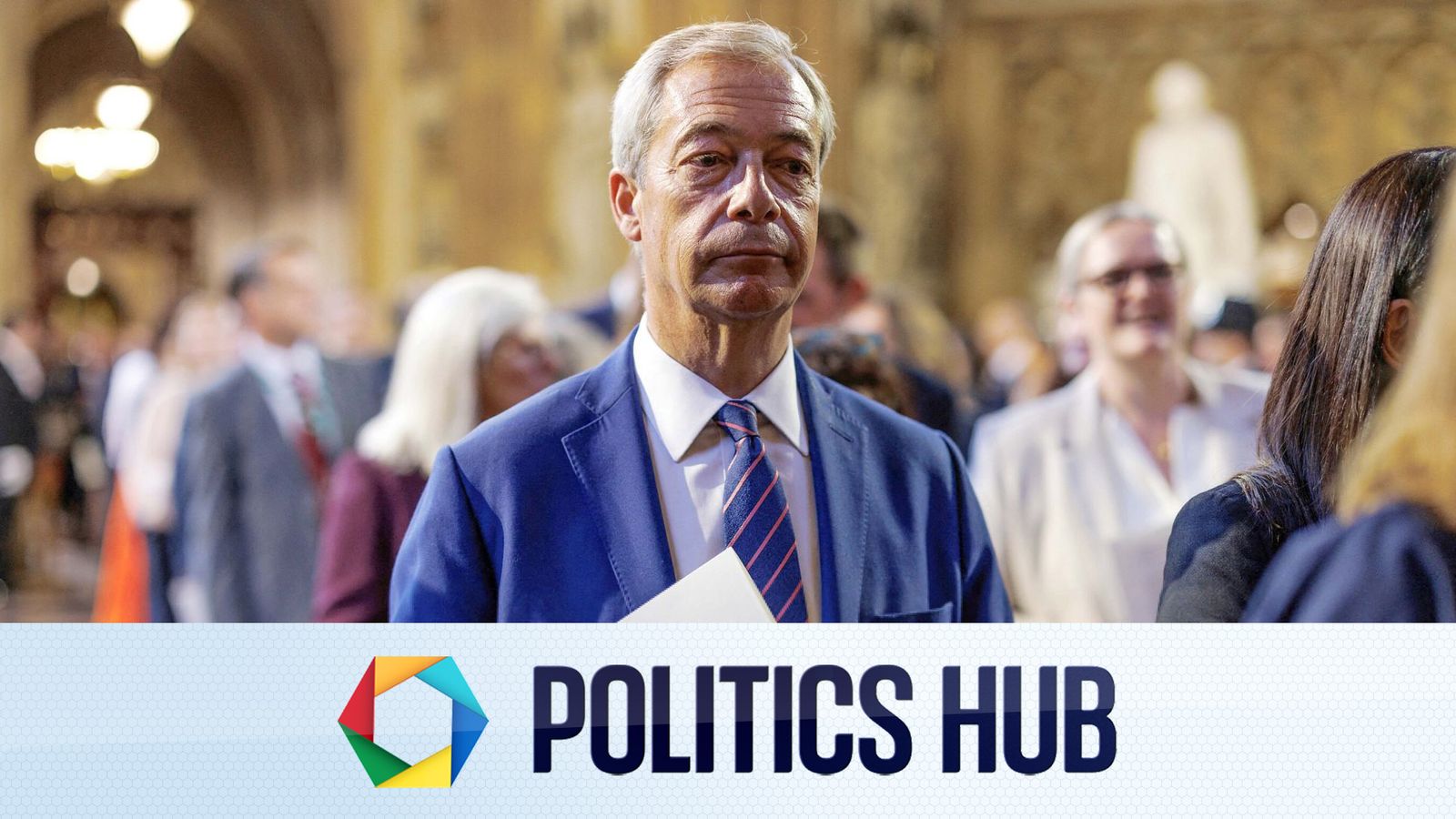 Politics latest: Police hit back at Farage claim about stabbing – as ministers to meet Universal over UK park