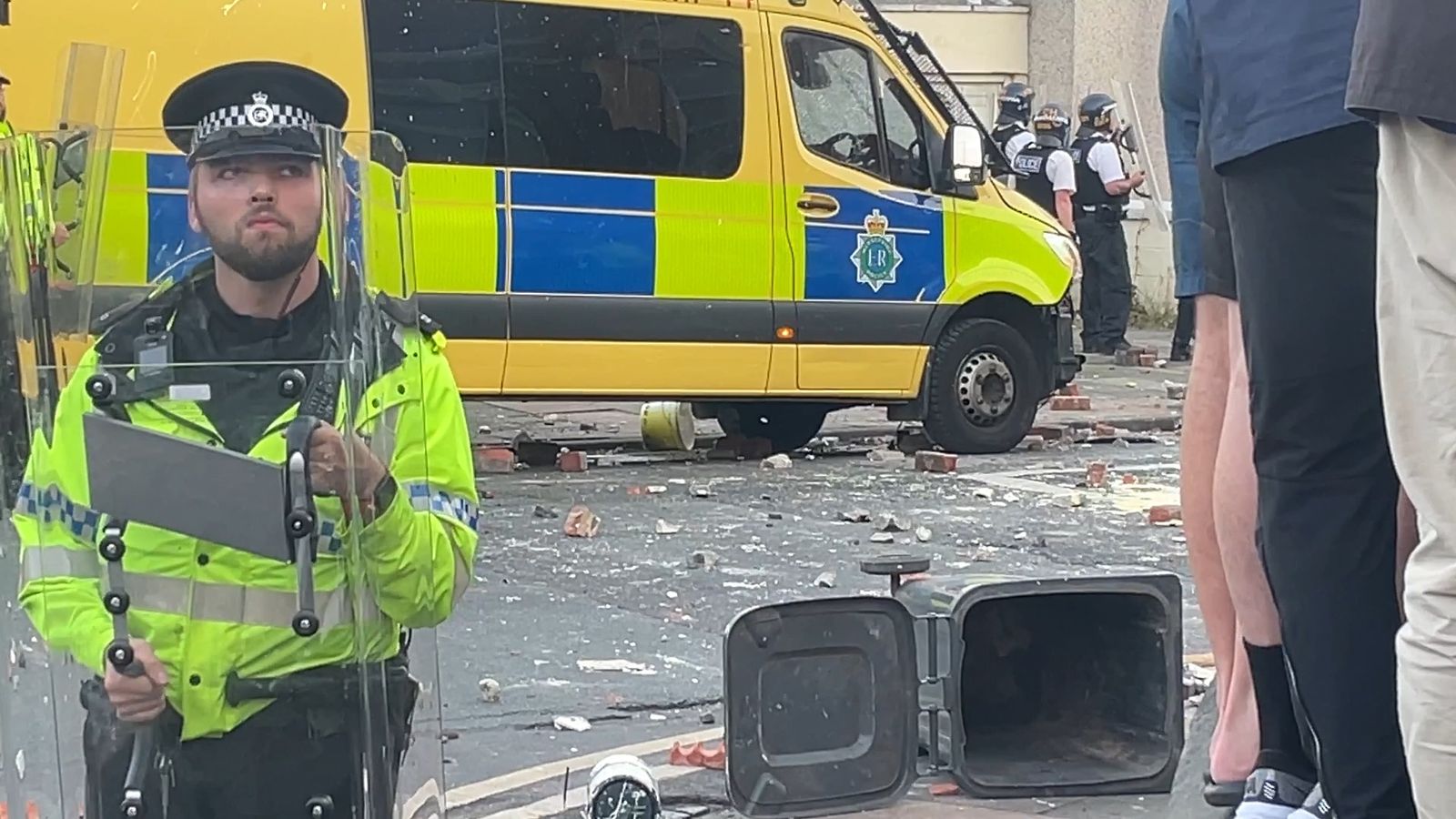 Southport: Police officers injured in disorder outside mosque in wake ...