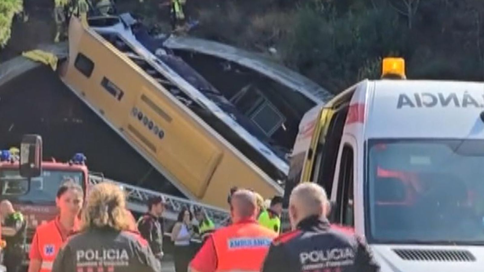 Coach crashes into tunnel in Spain causing injuries, some critical ...