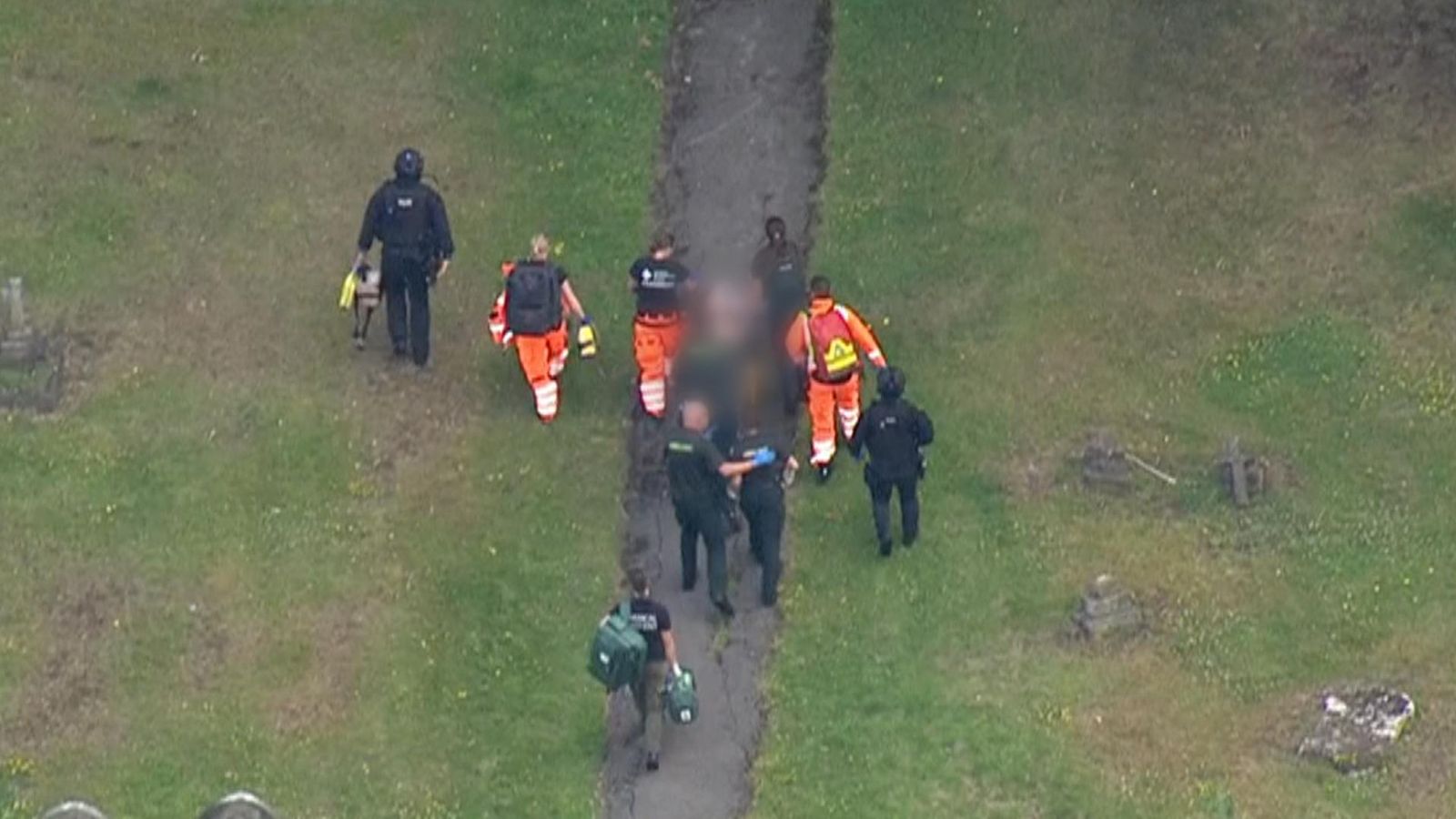 Triple murder suspect found in Enfield | News UK Video News | Sky News