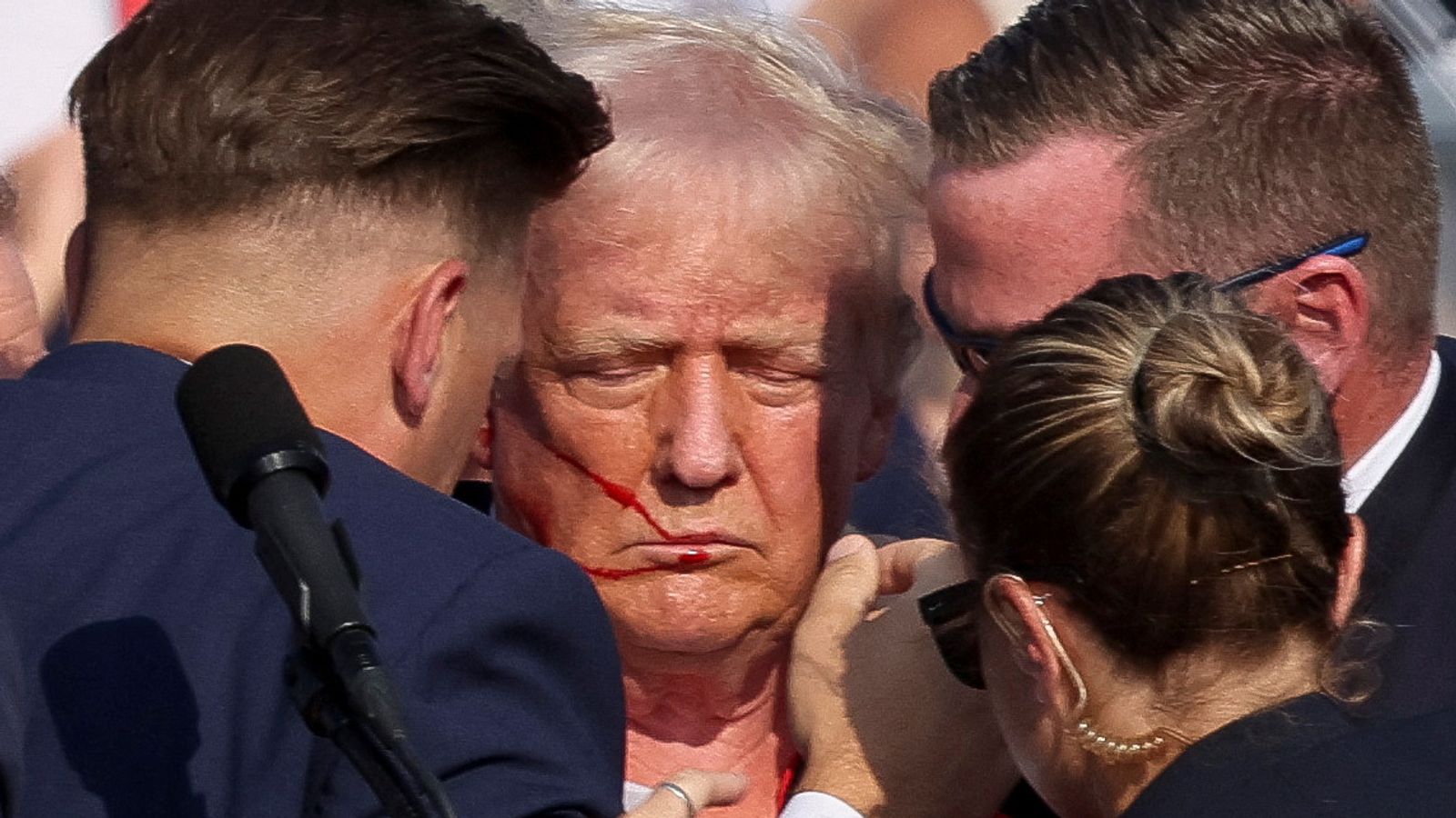 Donald Trump rally shooting: Witnesses describe 'fresh red blood' | US ...