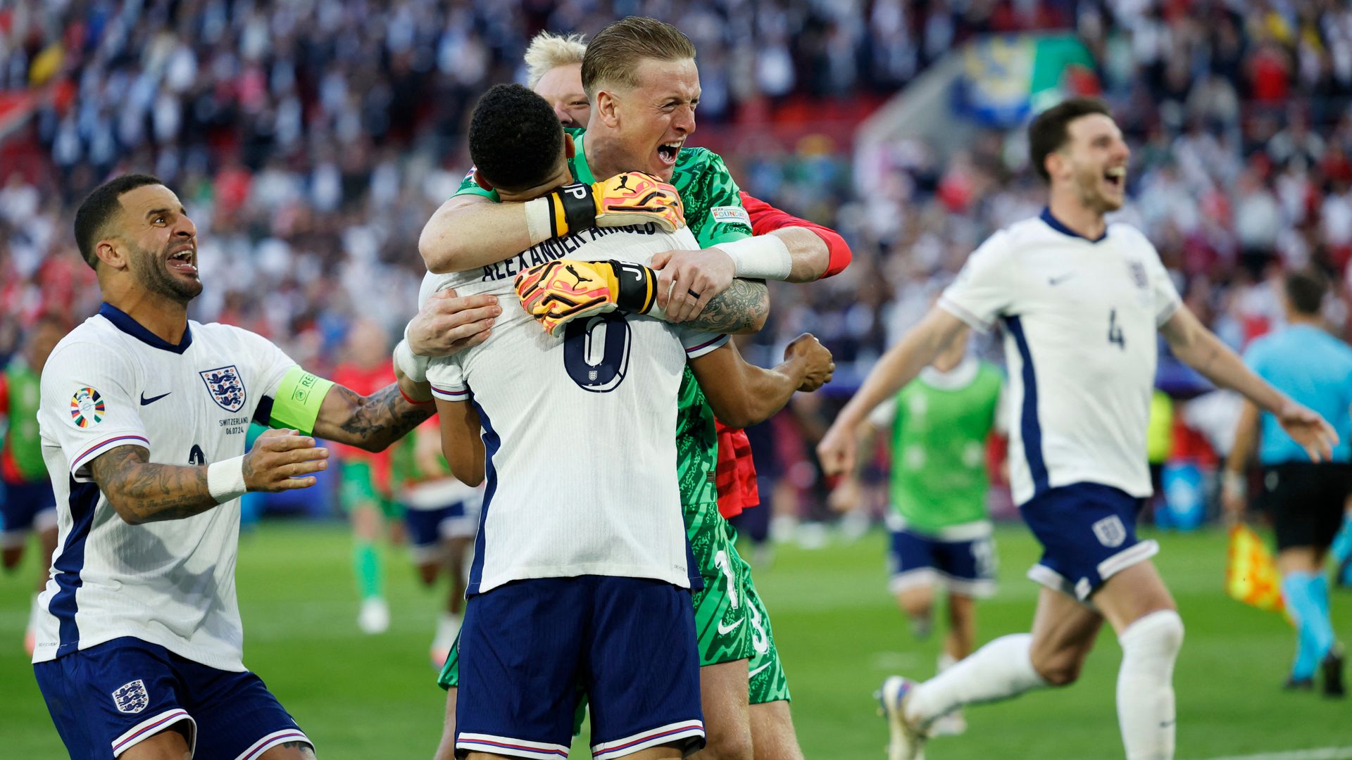 England through to Euro 2024 semi-finals after beating Switzerland on penalties