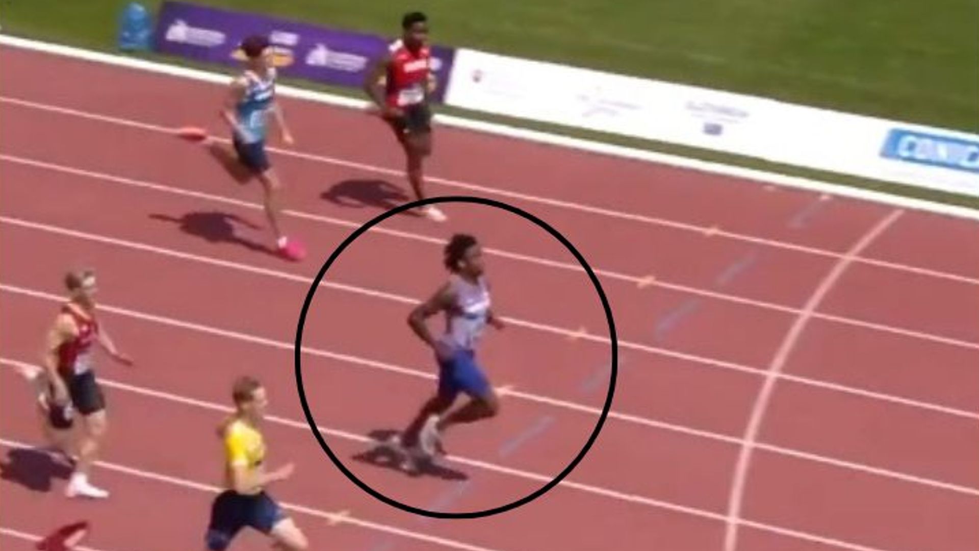 British sprinter suffers 'disaster' in race after he slows at finish line and gets overtaken