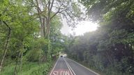 The crash happened on the A436 in Ullenwood. Pic: Google Street View