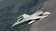 FILE PHOTO: A Norwegian Air Force F-16 fighter patrols over the Baltics during a NATO air policing mission from Zokniai air base near Siauliai, Lithuania, May 20, 2015. REUTERS/Ints Kalnins/File Photo