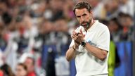 Gareth Southgate after England's semi-final win over the Netherlands. Pic: AP