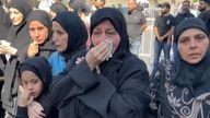 Funeral for two children killed in Israeli attack