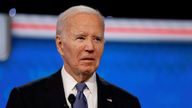 U.S. President Joe Biden attends the first presidential debate hosted by CNN in Atlanta, Georgia, U.S., June 27, 2024. REUTERS/Marco Bello