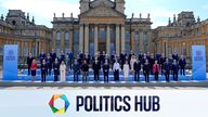 Keir Starmer poses for a family photo with Europe's leaders at the European Political Community Summit at Blenheim Palace.
Pic Reuters